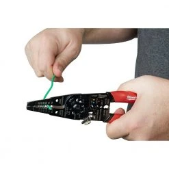 Milwaukee 2-Piece 7.75 in. Combination Electricians 6-in-1 Wire Strippers Pliers with Multi-Purpose Pliers -Hand Tools Sales Store milwaukee electrician s needle nose pliers 48 22 3079 48 22 6579 e1 1000