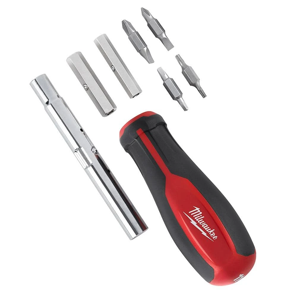 Milwaukee FASTBACK Folding Utility Knife Set with 11in1 Multi-Tip Screwdriver with Square Drive Bits (4-Piece) 8 Milwaukee FASTBACK Folding Utility Knife Set with 11in1 Multi-Tip Screwdriver with Square Drive Bits (4-Piece) - Image 8