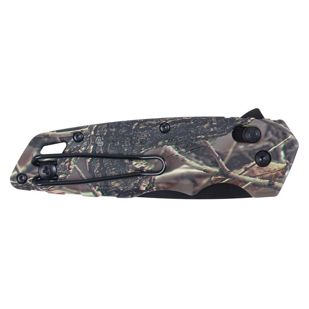 Milwaukee FASTBACK 2 .95 in. Camo Stainless Steel Spring Assisted Folding Knife and FASTBACK Folding Utility Knife Set (3-Piece) 7 Milwaukee FASTBACK 2 .95 in. Camo Stainless Steel Spring Assisted Folding Knife and FASTBACK Folding Utility Knife Set (3-Piece) - Image 7
