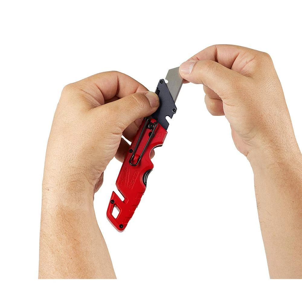 Milwaukee FASTBACK 2 .95 in. Camo Stainless Steel Spring Assisted Folding Knife and FASTBACK Folding Utility Knife Set (3-Piece) 14 Milwaukee FASTBACK 2 .95 in. Camo Stainless Steel Spring Assisted Folding Knife and FASTBACK Folding Utility Knife Set (3-Piece) - Image 14