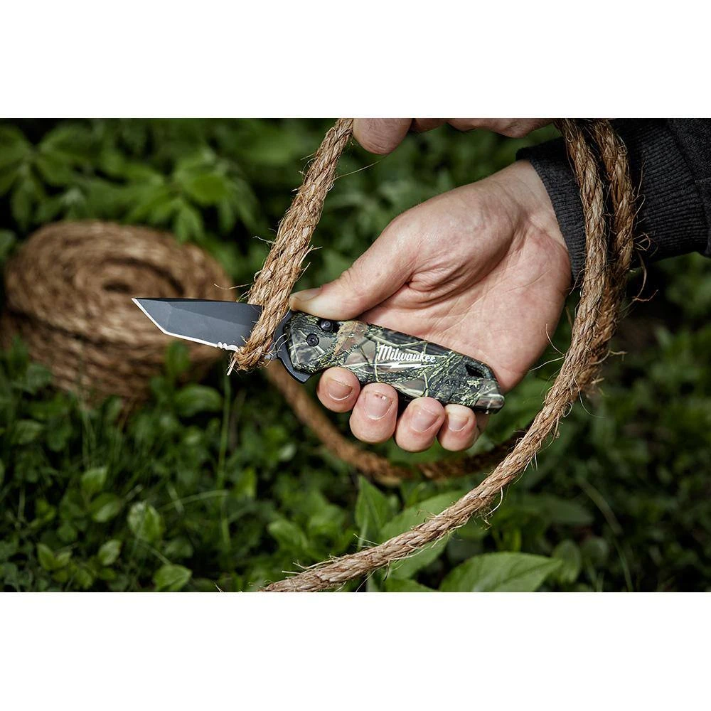 Milwaukee FASTBACK 2 .95 in. Camo Stainless Steel Spring Assisted Folding Knife and Combination 6-in-1 Wire Pliers (2 -Piece) 13 Milwaukee FASTBACK 2 .95 in. Camo Stainless Steel Spring Assisted Folding Knife and Combination 6-in-1 Wire Pliers (2 -Piece) - Image 13