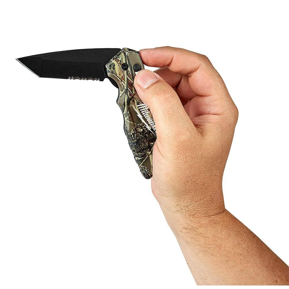 Milwaukee FASTBACK 2 .95 in. Camo Stainless Steel Spring Assisted Folding Knife and Combination 6-in-1 Wire Pliers (2 -Piece) 7 Milwaukee FASTBACK 2 .95 in. Camo Stainless Steel Spring Assisted Folding Knife and Combination 6-in-1 Wire Pliers (2 -Piece) - Image 7