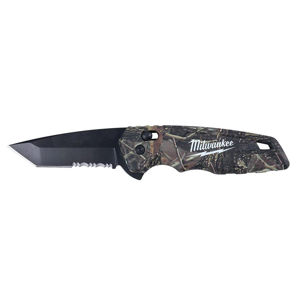 Milwaukee FASTBACK 2 .95 in. Camo Stainless Steel Spring Assisted Folding Knife and Combination 6-in-1 Wire Pliers (2 -Piece) 4 Milwaukee FASTBACK 2 .95 in. Camo Stainless Steel Spring Assisted Folding Knife and Combination 6-in-1 Wire Pliers (2 -Piece) - Image 4