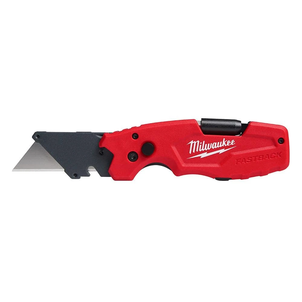 Milwaukee FASTBACK 5- In-1 Folding Knife with 3 in. Blade and FASTBACK 6-in-1 Folding Utility Knife (2-Piece) 10 Milwaukee FASTBACK 5- In-1 Folding Knife with 3 in. Blade and FASTBACK 6-in-1 Folding Utility Knife (2-Piece) - Image 10
