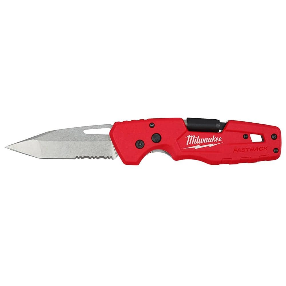 Milwaukee FASTBACK 5- In-1 Folding Knife with 3 in. Blade and FASTBACK 6-in-1 Folding Utility Knife (2-Piece) 4 Milwaukee FASTBACK 5- In-1 Folding Knife with 3 in. Blade and FASTBACK 6-in-1 Folding Utility Knife (2-Piece) - Image 4
