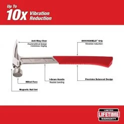 Milwaukee 22 oz. Milled Face Framing Hammer with Demo Screwdriver Drivers with Steel Caps (3-Piece) -Hand Tools Sales Store milwaukee framing hammers 48 22 9022 48 22 2702 40 1000