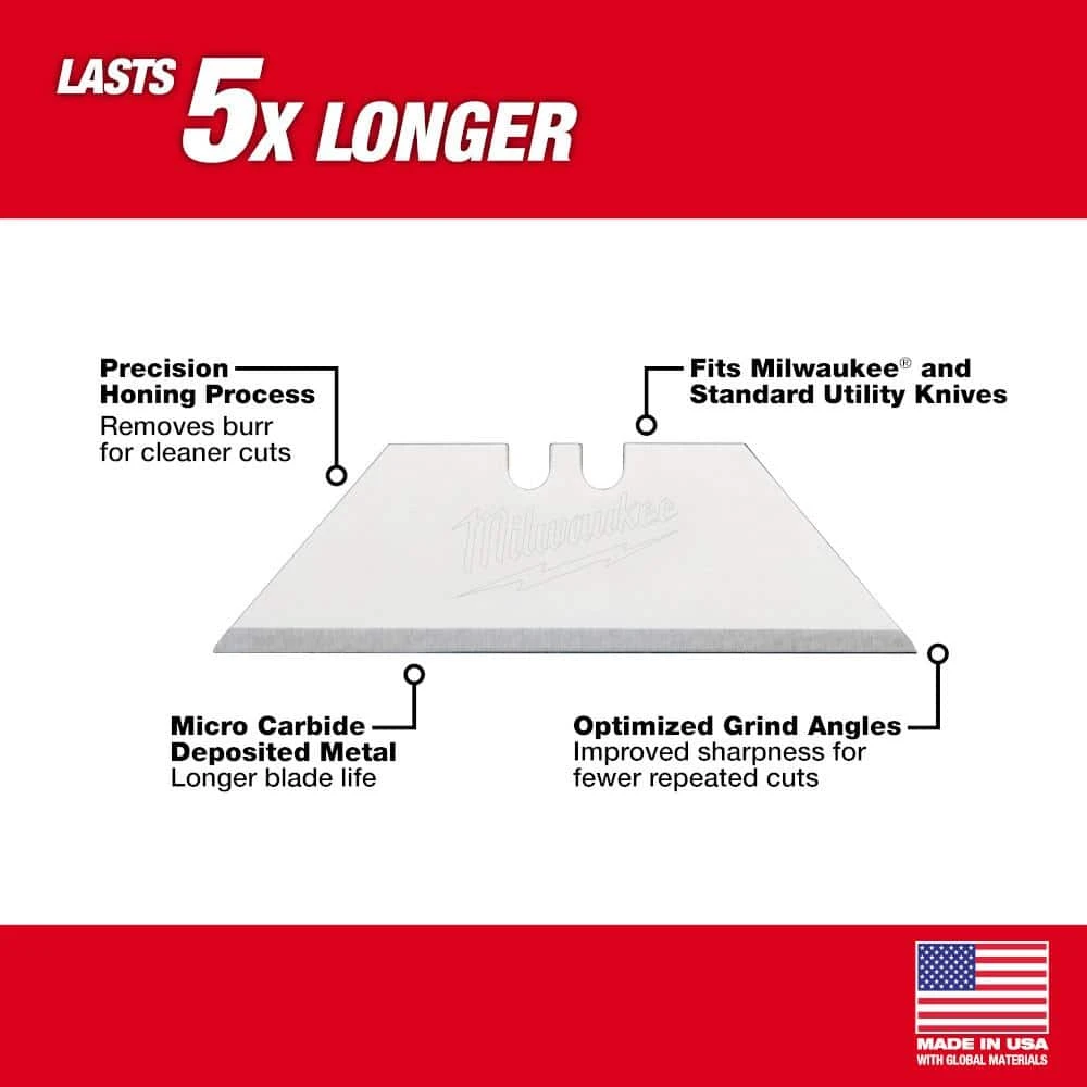 Milwaukee General Purpose Utility Blade (50-Pack) 2 Milwaukee General Purpose Utility Blade (50-Pack) - Image 2