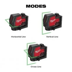 Milwaukee 100 ft. REDLITHIUM Lithium-Ion USB Green Rechargeable Cross Line Laser Level with Charger -Hand Tools Sales Store milwaukee laser level 3521 21 4f 1000