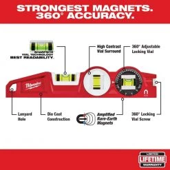 Milwaukee 10 in. /24 in. /48 in. /78 in. REDSTICK Magnetic Box and Torpedo Level Set -Hand Tools Sales Store milwaukee levels mlbxcm78 a0 1000