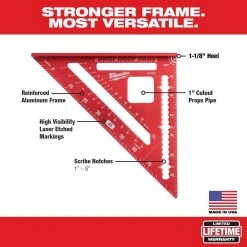 Milwaukee 48 in. REDSTICK Digital Box Level with Pin-Point Measurement Technology and 7 in. Rafter Square 13 Milwaukee 48 in. REDSTICK Digital Box Level with Pin-Point Measurement Technology and 7 in. Rafter Square -Hand Tools Sales Store milwaukee levels mldig48 mlsq070 c3 1000
