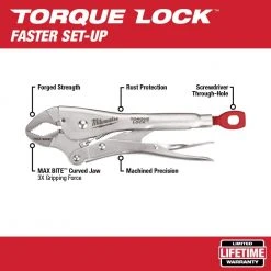 Milwaukee Torque Lock Locking Pliers Kit (10-Piece) -Hand Tools Sales Store milwaukee locking pliers 48 22 3690 40 1000