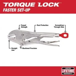 Milwaukee Torque Lock Locking Pliers Kit (10-Piece) -Hand Tools Sales Store milwaukee locking pliers 48 22 3690 a0 1000