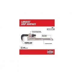 Milwaukee 14 in. and 12 in. Aluminum Pipe Wrench Set (2-Piece) -Hand Tools Sales Store milwaukee pipe wrenches 48 22 7214 48 22 7212 40 1000
