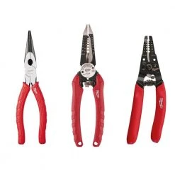 Milwaukee Electrician's Pliers and Wire Stripping Set (3-Piece)