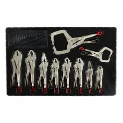 Milwaukee 3/8 in. Drive SAE/Metric Ratchet and Socket Mechanics Tool Set with Torque Lock Locking Pliers Kit (66-Piece) -Hand Tools Sales Store milwaukee ratchet socket sets 48 22 9008 48 22 3690 d4 1000