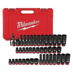 Milwaukee 3/8 in. Drive SAE/Metric Ratchet and Socket Mechanics Tool Set with 3/8 in. SAE/Metric Impact Socket Set (99-Piece) -Hand Tools Sales Store milwaukee ratchet socket sets 48 22 9008 49 66 7009 1f 1000