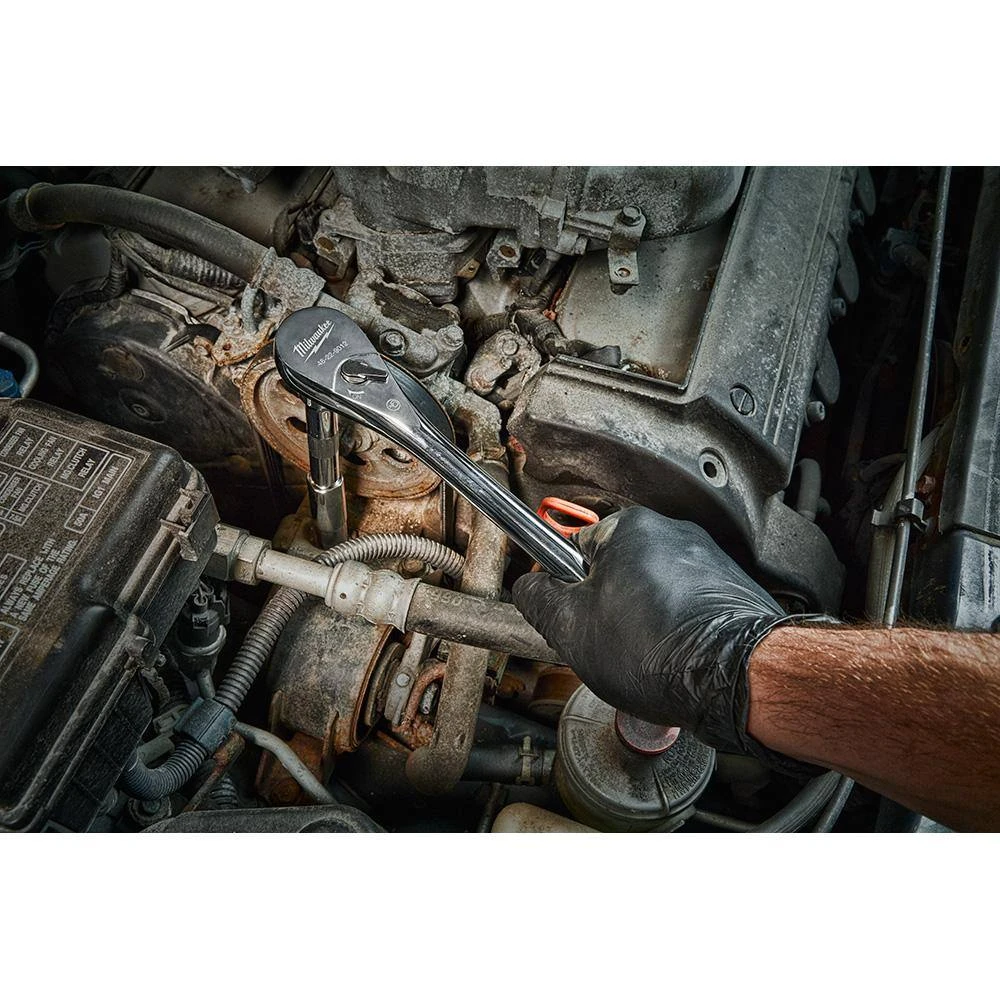 Milwaukee 1/2 in. Drive SAE/Metric Mechanics Tool Set (47-Piece) with PACKOUT 2-Drawer Tool Box 13 Milwaukee 1/2 in. Drive SAE/Metric Mechanics Tool Set (47-Piece) with PACKOUT 2-Drawer Tool Box - Image 13