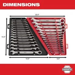 Milwaukee 1/2 in. Drive SAE/Metric Ratchet and Socket Mechanics Tool Set with SAE Combination Ratcheting Wrench Set (62-Piece) -Hand Tools Sales Store milwaukee ratchet socket sets 48 22 9010 48 22 9416 77 1000