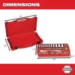 Milwaukee 3/8 in. Drive SAE/Metric Ratchet and Socket Mechanics Tool Set (60-Piece) -Hand Tools Sales Store milwaukee ratchet socket sets 48 22 9408 48 22 9508 1d 1000