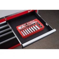 Milwaukee 1/2 in. Drive SAE Ratchet and Socket Mechanics Tool Set (22-Piece) -Hand Tools Sales Store milwaukee ratchet socket sets 48 22 9410 c3 1000