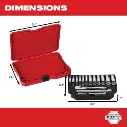 Milwaukee 1/4 in. Drive Metric Ratchet and Socket Mechanics Tool Set (28-Piece) -Hand Tools Sales Store milwaukee ratchet socket sets 48 22 9504 a0 1000