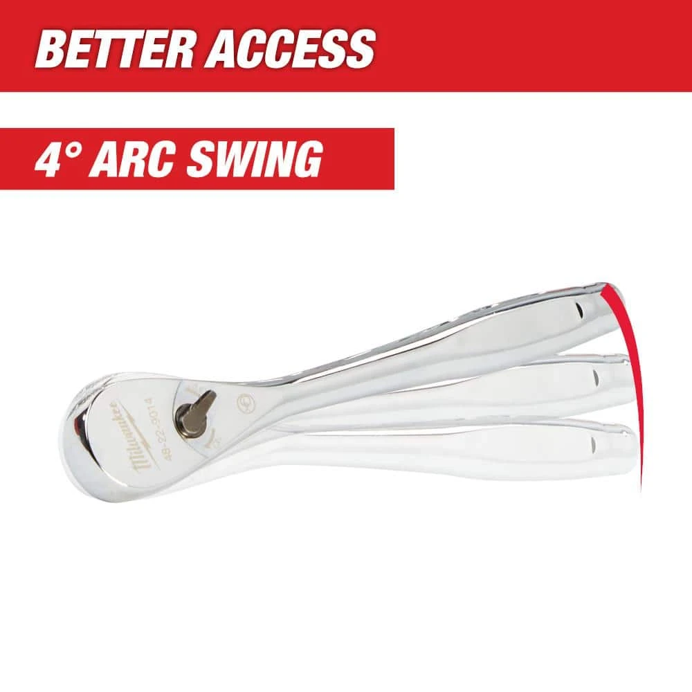 Milwaukee 3/8 in. Drive Metric Ratchet and Socket Mechanics Tool Set (32-Piece) 6 Milwaukee 3/8 in. Drive Metric Ratchet and Socket Mechanics Tool Set (32-Piece) - Image 6