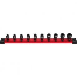 Milwaukee SHOCKWAVE 1/4 in. Drive SAE 6 Point Impact Socket Set (10-Piece)