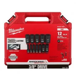 Milwaukee SHOCKWAVE 3/8 in. Drive Deep Well 6-Point Impact Socket Set (24-Piece) -Hand Tools Sales Store milwaukee ratchet socket sets 49 66 7006 49 66 7006 c3 1000