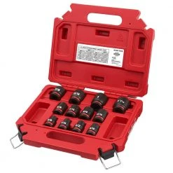 Milwaukee SHOCKWAVE 1/2 in. Drive SAE 6 Point Impact Socket Set (12-Piece) -Hand Tools Sales Store milwaukee ratchet socket sets 49 66 7010 4f 1000