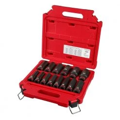 Milwaukee SHOCKWAVE 1/2 in. Drive Metric Deep Well 6 Point Impact Socket Set (14-Piece) -Hand Tools Sales Store milwaukee ratchet socket sets 49 66 7014 4f 1000