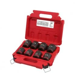 Milwaukee SHOCKWAVE 3/4 in. Drive SAE 6 Point Impact Socket Set (8-Piece) -Hand Tools Sales Store milwaukee ratchet socket sets 49 66 7017 4f 1000