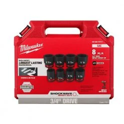 Milwaukee SHOCKWAVE 3/4 in. Drive SAE 6 Point Impact Socket Set (8-Piece) -Hand Tools Sales Store milwaukee ratchet socket sets 49 66 7017 c3 1000