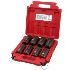 Milwaukee SHOCKWAVE 3/4 in. Drive Metric Deep Well 6 Point Impact Socket Set (8-Piece) -Hand Tools Sales Store milwaukee ratchet socket sets 49 66 7020 4f 1000