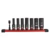 Milwaukee SHOCKWAVE Impact Duty 3/8 in. SAE Deep Impact Rated Socket Set (8-Piece)