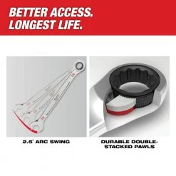 Milwaukee Metric Combination Ratcheting Wrench Mechanics Tool Set (15-Piece) -Hand Tools Sales Store milwaukee ratcheting wrenches 48 22 9516 1d 1000