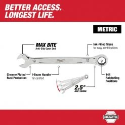 Milwaukee Metric Combination Ratcheting Wrench Mechanics Tool Set (15-Piece) -Hand Tools Sales Store milwaukee ratcheting wrenches 48 22 9516 40 1000