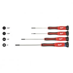 Milwaukee 4-Piece Precision Screwdriver Set with 8-Piece Screwdriver Kit with Square (12-Piece) -Hand Tools Sales Store milwaukee screwdriver sets 48 22 2604 48 22 2718 66 1000
