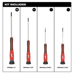 Milwaukee 4-Piece Precision Screwdriver Set with 8-Piece Screwdriver Kit with Square (12-Piece) -Hand Tools Sales Store milwaukee screwdriver sets 48 22 2604 48 22 2718 a0 1000