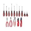 Milwaukee Screwdriver Set with Pliers Kit and FASTBACK Folding Utility Knife Set (15-Piece)