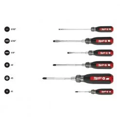 Milwaukee Cushion Grip Screwdriver Set with 7.75 in. Combination Electrician's 6-in-1 Wire Strippers Pliers (7-Piece) 16 Milwaukee Cushion Grip Screwdriver Set with 7.75 in. Combination Electrician's 6-in-1 Wire Strippers Pliers (7-Piece) -Hand Tools Sales Store milwaukee screwdriver sets 48 22 2886 48 22 3079 1d 1000