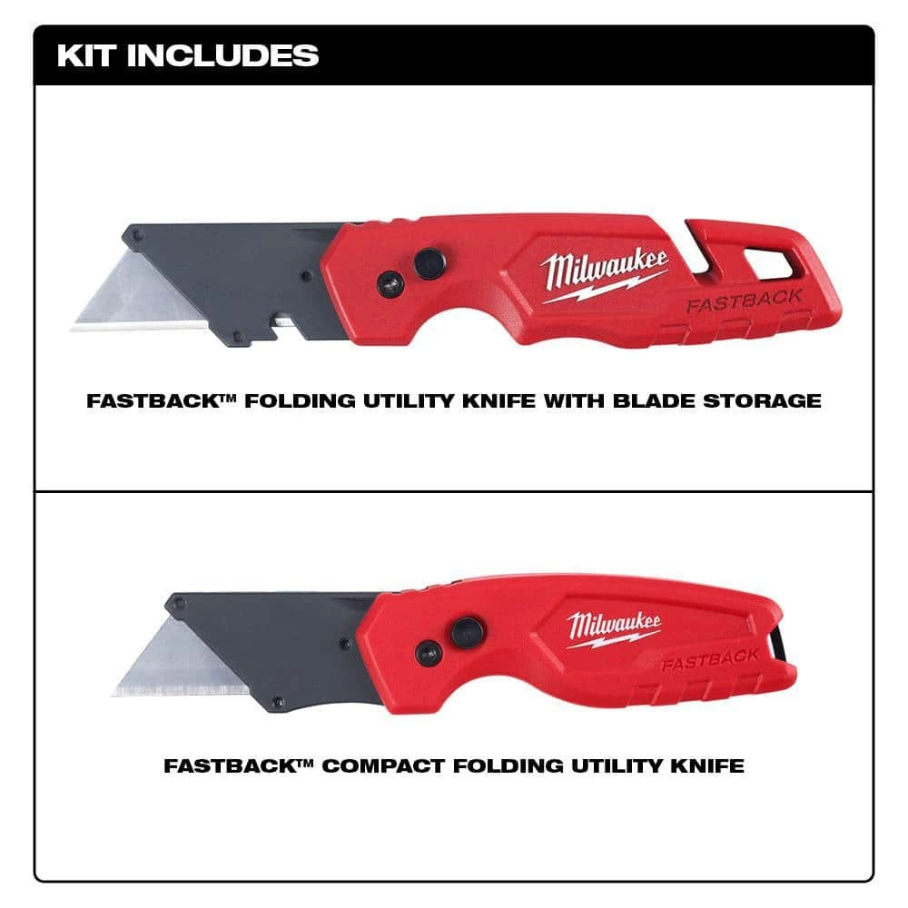 Milwaukee Left, Right and Straight Aviation Snips with Utility Knife's (5-Pack) 6 Milwaukee Left, Right and Straight Aviation Snips with Utility Knife's (5-Pack) - Image 6