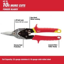Milwaukee Left, Right and Straight Aviation Snips with Utility Knife's (5-Pack) 17 Milwaukee Left, Right and Straight Aviation Snips with Utility Knife's (5-Pack) -Hand Tools Sales Store milwaukee snips 48 22 4533 48 22 1503 a0 1000