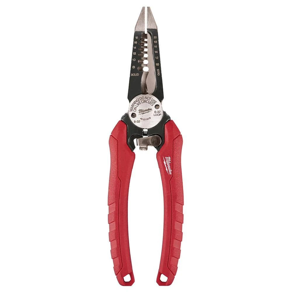 Milwaukee 35 ft. x 1.3 in. W Blade Tape Measure with 6-in-1 Wire Stripper Pliers 6 Milwaukee 35 ft. x 1.3 in. W Blade Tape Measure with 6-in-1 Wire Stripper Pliers - Image 6