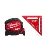 Milwaukee 40 ft. x 1-5/16 in. W Blade Tape Measure with 17 ft. Reach and 4-1/2 in. Trim Square (2-Piece)