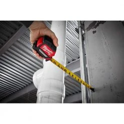 Milwaukee 25 ft. x 1-1/16 in. Compact Magnetic Tape Measure with 15 ft. Reach -Hand Tools Sales Store milwaukee tape measures 48 22 0325 77 1000