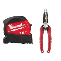 Milwaukee 16 ft. x 1.2 in. Compact Wide Blade Tape Measure with 6-in-1 Wire Pliers