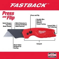 Milwaukee 30 ft. x 1.2 in. Compact Wide Blade Tape Measure with Fastback Utility Knife Set (2-Pack) -Hand Tools Sales Store milwaukee tape measures 48 22 0430 48 22 1503 44 1000