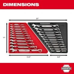 Milwaukee Combination Metric Wrench Mechanics Tool Set (11-Piece) -Hand Tools Sales Store milwaukee wrench sets 48 22 9511 a0 1000