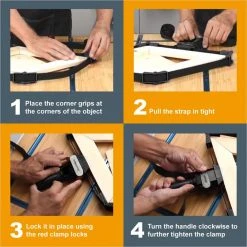 POWERTEC Band Clamp with Quick-Release Levers -Hand Tools Sales Store powertec specialty hand tools 71017 1f 1000