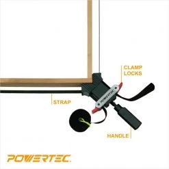 POWERTEC Band Clamp with Quick-Release Levers -Hand Tools Sales Store powertec specialty hand tools 71017 4f 1000